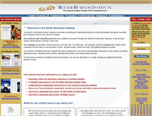 Tablet Screenshot of betterbusinessinstitute.com